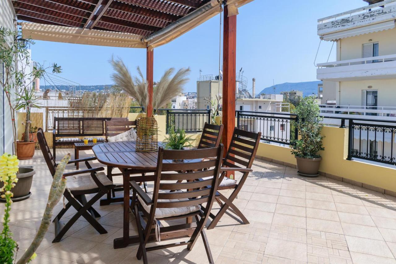 Central Penthouse In Quiet Neighborhood Near Sandy Beach Chania  Exteriér fotografie