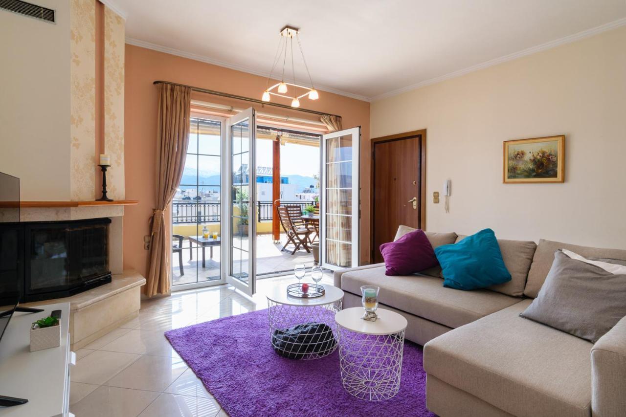 Central Penthouse In Quiet Neighborhood Near Sandy Beach Chania  Exteriér fotografie